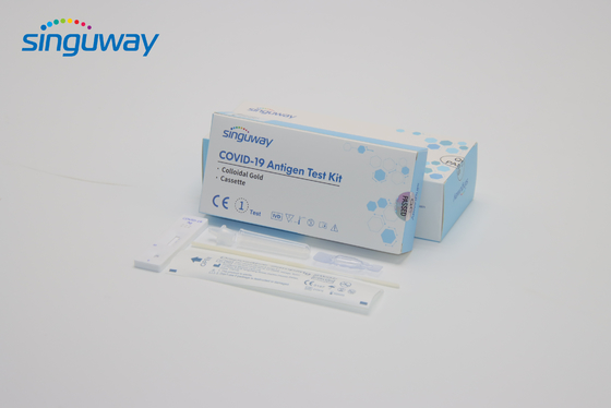 Uma do antígeno de auto-teste rápido dos piloros de Kit Colloidal Gold H da etapa gaveta rápida do teste