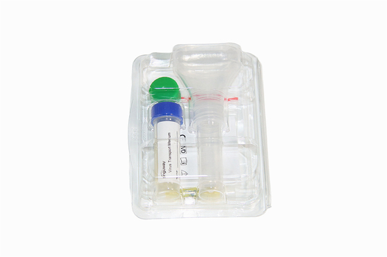 Coleção estéril Kit Saliva do ADN do RNA do tubo do cotonete da amostra descartável transparente da saliva