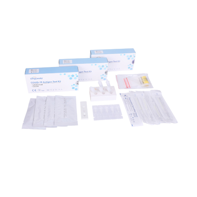 Cartão rápido ISO13485 do teste de Kit Nasal Swab Ag Saliva do antígeno de auto-teste da precisão alta