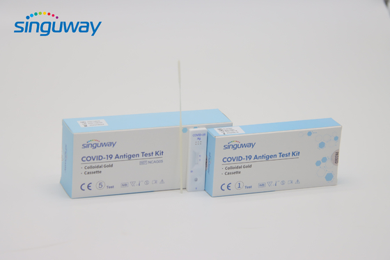 Uso nasal rápido da casa de Kit Colloidal Gold High Precision do teste do antígeno