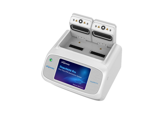 máquina rápida do teste do analisador duplo do PCR do tempo real do bloco 4x8well para as amostras 32x0.2ml
