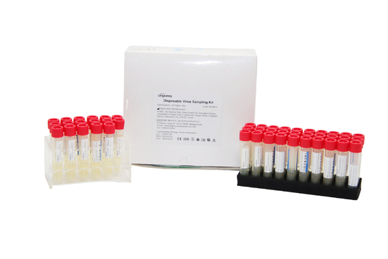 Transporte viral descartável Kit Tube médio ISO9001 do cotonete oral