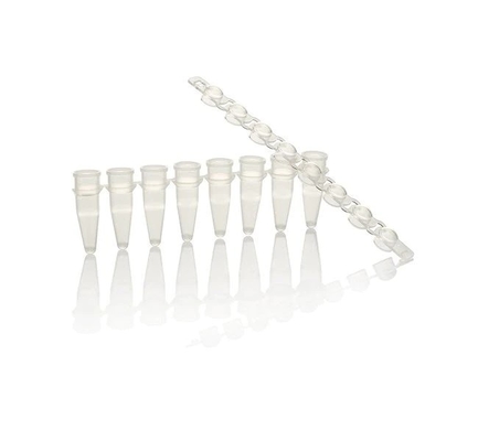 8 acessórios do PCR da tubulação de Pcr-pinta da tira da união micro diluem - os tubos murados do PCR 0,2 Ml